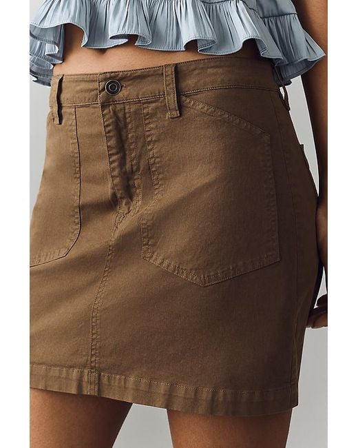 Sanctuary Brown Routine Mini Skirt