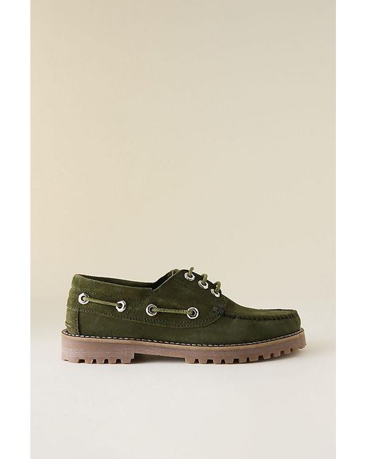 By Anthropologie Green Antonella Boat Shoes