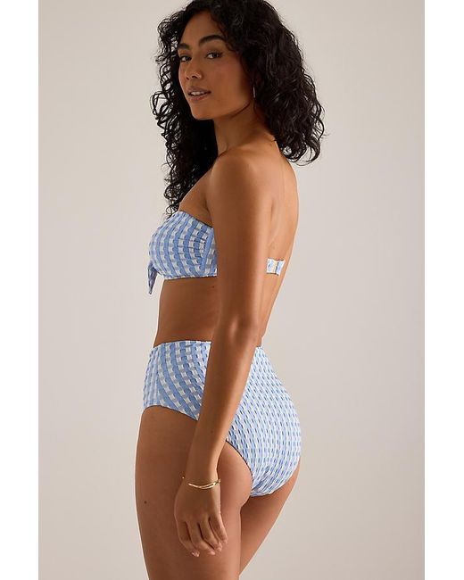 Seafolly Blue Cornflower High-Waisted Bikini Bottoms