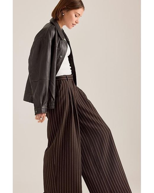 Maeve Multicolor The Avery Pleated Trousers By Pinstripe Edition