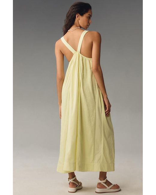 Daily Practice by Anthropologie Green Island Sleeveless Maxi Dress