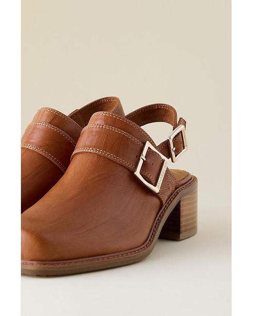 Kelsi Dagger Brooklyn Brown Glory Slingback Clogs