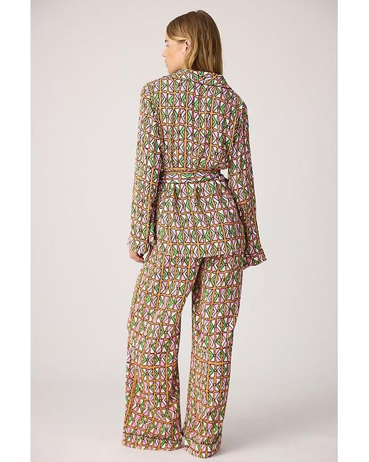 It's 9pm Natural Rizzo Bespa Suit Long Pyjama Set