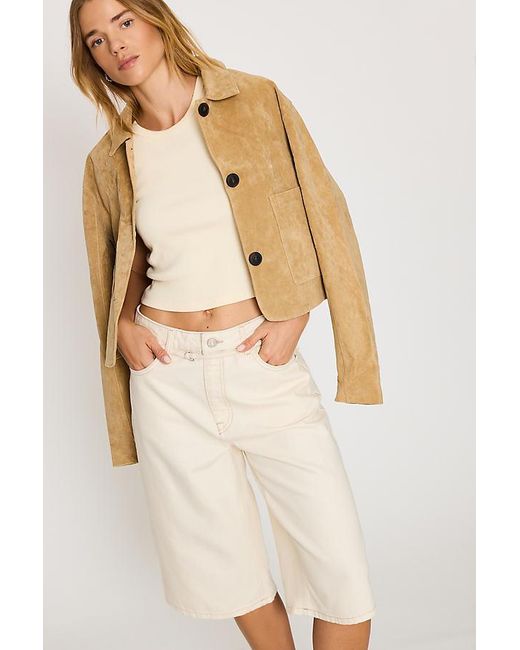 SELECTED Natural Tenna Denim Bermuda Shorts