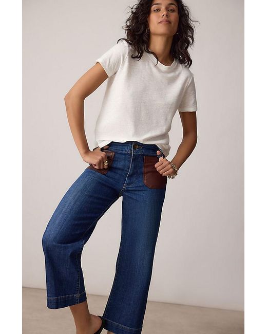 Maeve Gray The Colette Crop High-Rise Jeans By