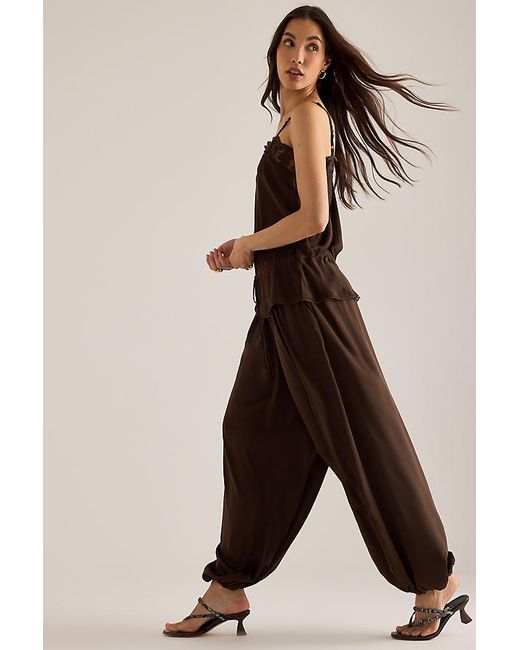 Bardot Brown Nikola Satin Balloon Trousers