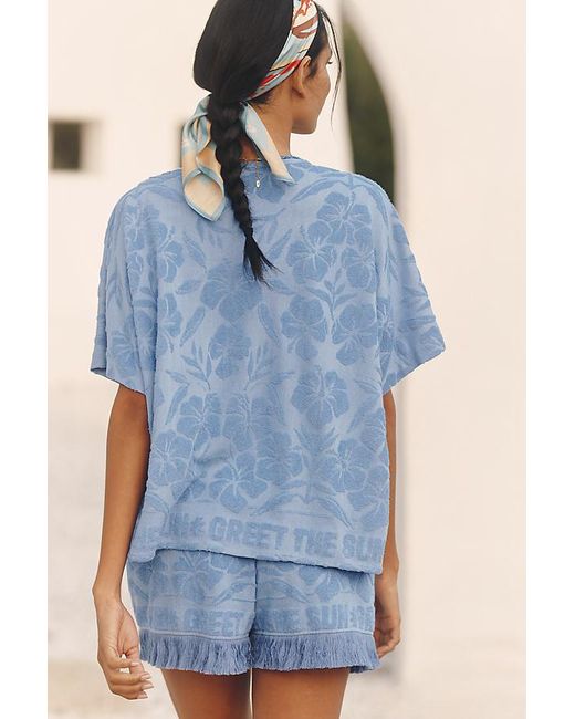 Celandine Blue Terry Jacket