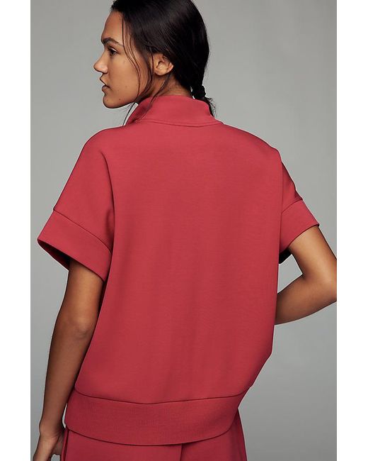 Varley Red Short-Sleeve Ritchie Sweatshirt