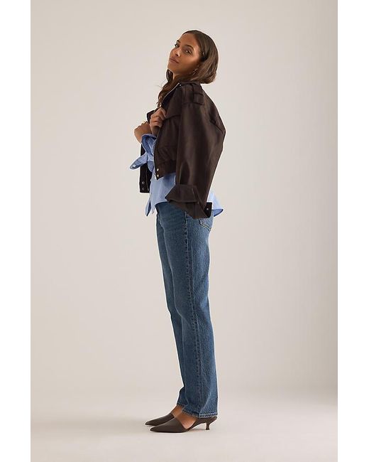 Pistola Blue Bri High-Rise Slim Straight-Leg Jeans