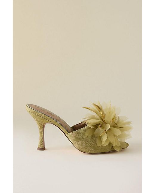 Sam Edelman Natural Jace Embellished Mule Heels