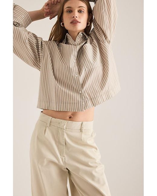 SELECTED Natural Millie Barrel Trousers