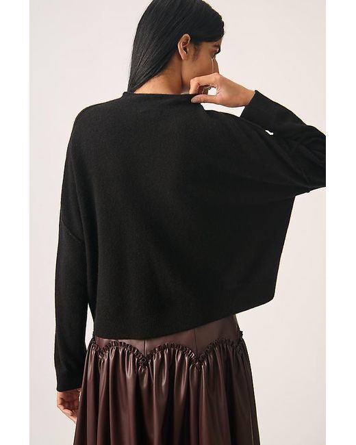 Pilcro Gray Alani Cashmere Mock Neck Jumper