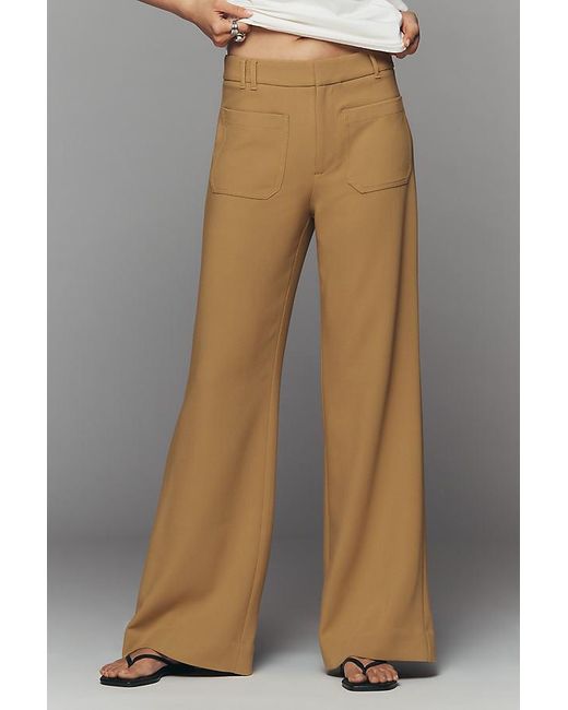 Maeve Gray Jude Wide-Leg Trousers