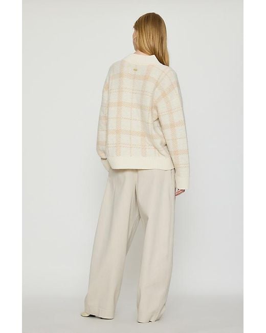 Barbour Natural Delilah Funnel-Neck Wool Jumper