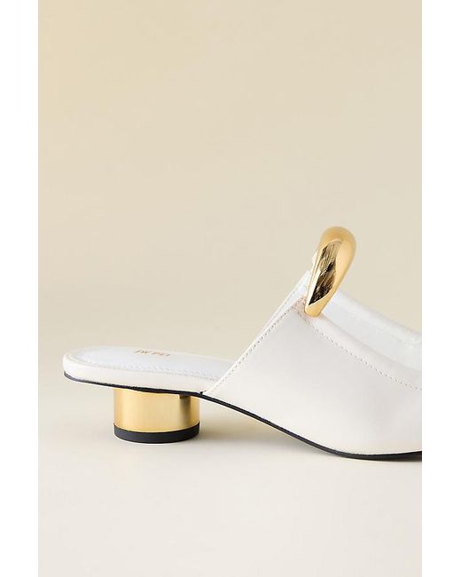 JW PEI Natural Helena Pierced Mule Heels