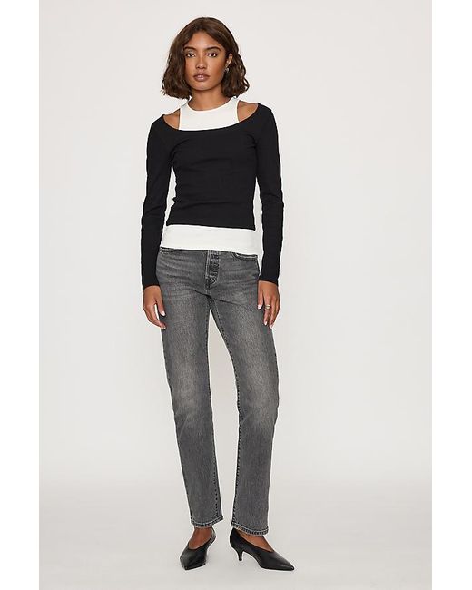 Levi's Black 501 Original Straight Jeans