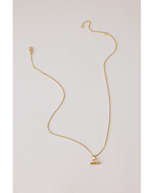 Rachel Jackson Blue Plated Mini Twisted Bar T-Bar Necklace
