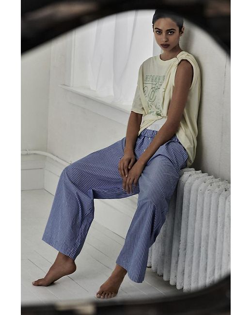 By Anthropologie Blue The Wren Boxer Trousers