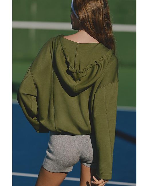 Daily Practice Green Half-Zip Hoodie