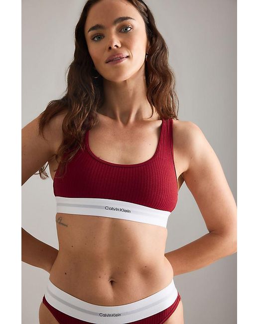 Calvin Klein Red Lightly Lined Bralette