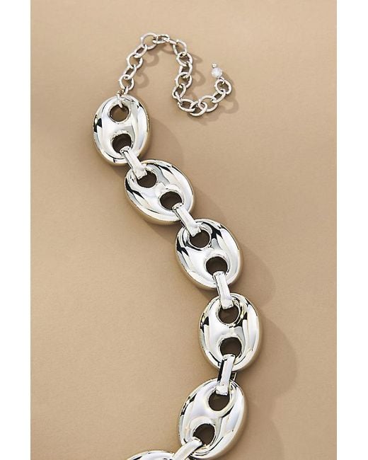 By Anthropologie Natural Xl Pop Tab Necklace