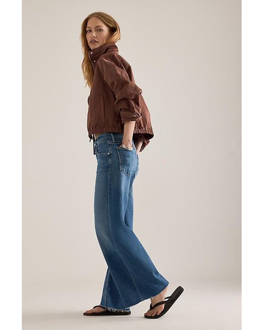 Citizens of Humanity Blue Lyra Wide-Leg Crop Jeans