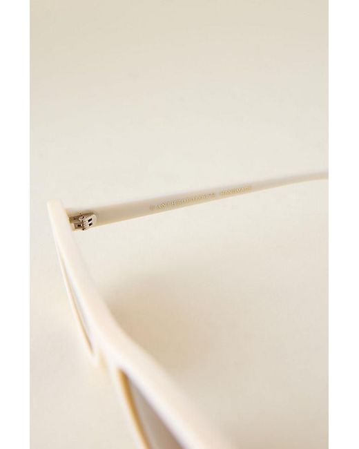 By Anthropologie Natural Slim Oval Sunglasses