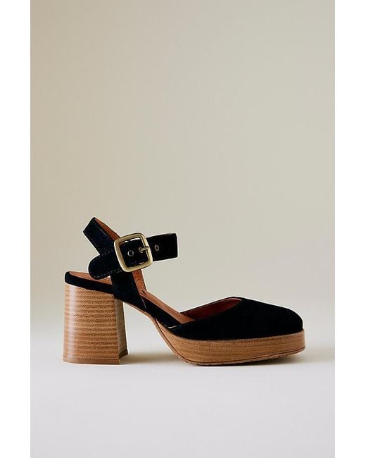 Esska Black Selena Platform Heels