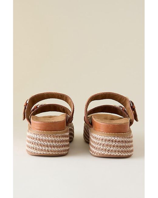Kelsi Dagger Brooklyn Brown Penny Platform Sandals