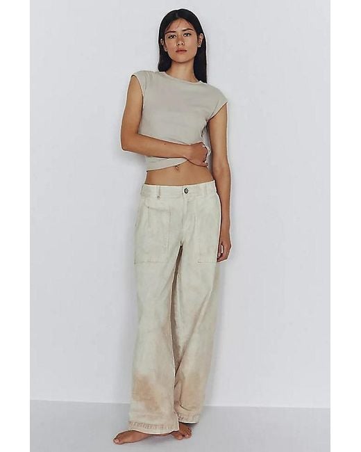 Pilcro Natural Blake Mid-Rise Relaxed Jeans