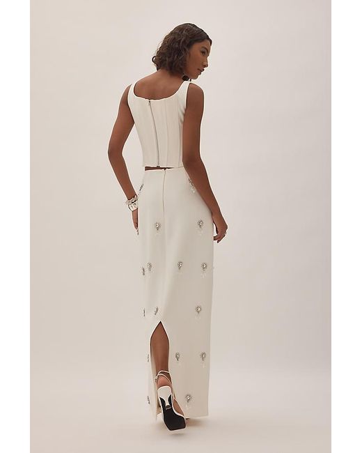 Odd Muse Natural Crystal Maxi Skirt