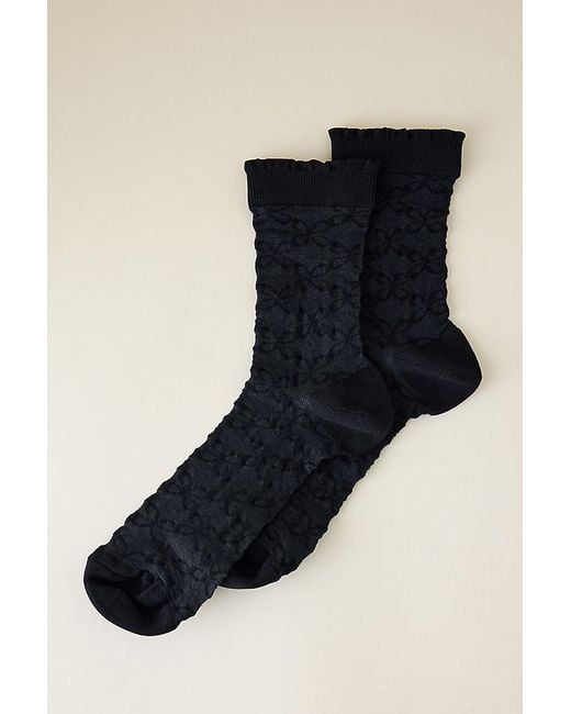 Maeve Black Sheer Trouser Socks