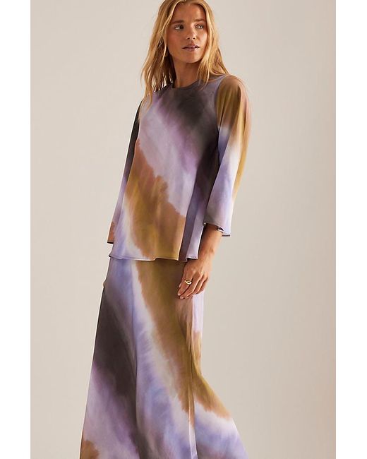SELECTED Multicolor Gafrid Maxi Skirt