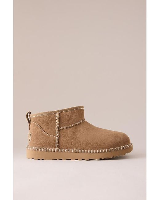 Ugg Natural Stitch Classic Ultra Mini Boot