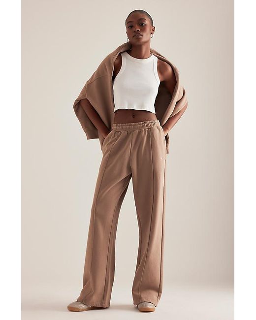 4th & Reckless Natural Fergie Wide-Leg Pintuck Joggers