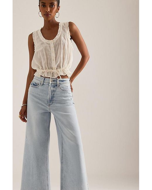 Pistola Blue Lana Crop Wide-Leg Jeans
