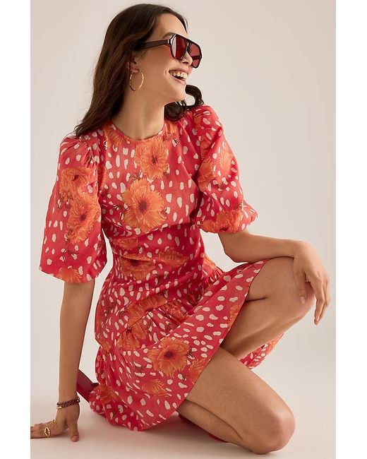 Never Fully Dressed Red Poppy Nova Mini Dress