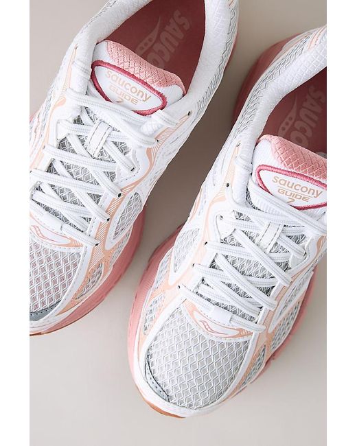 Saucony Pink Progrid Guide 7 Trainers