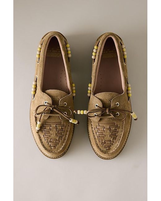 Bronx Natural Sienna Suede Boat Shoes