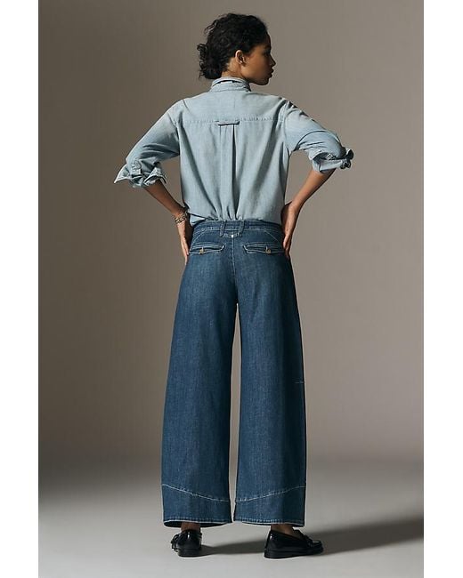 Pilcro Gray Full Curve High-Rise Barrel Jeans