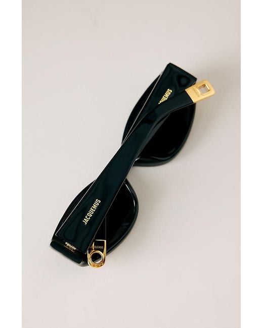 Jacquemus Black Ovalo Sunglasses