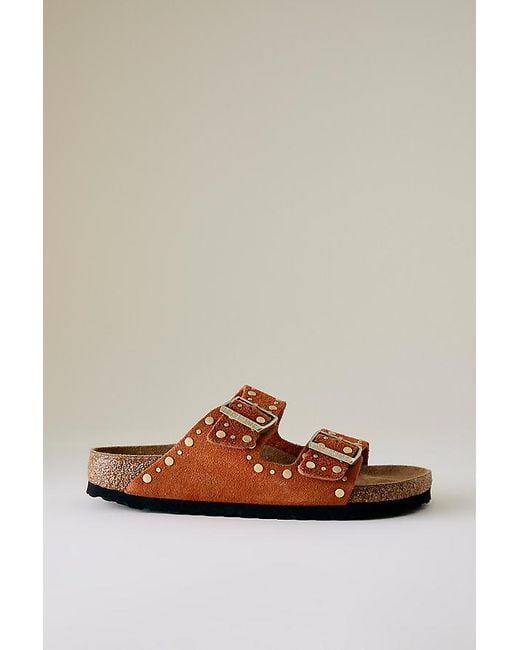Birkenstock Brown Arizona Studded Sandals