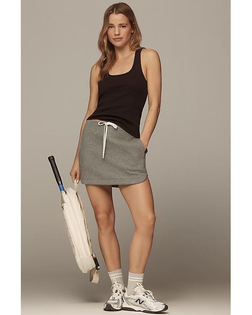 Daily Practice Brown Cotton Knit Tank Top