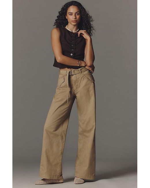 Pilcro Brown Ace Full Slouch Trousers