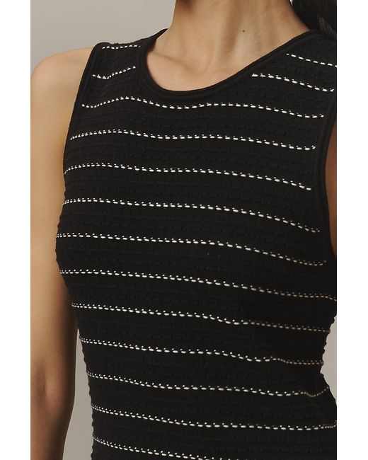 Varley Black Beesley Knit Midi Dress