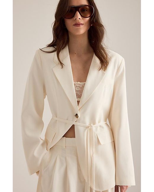 SELECTED Natural Ellie Belted Blazer