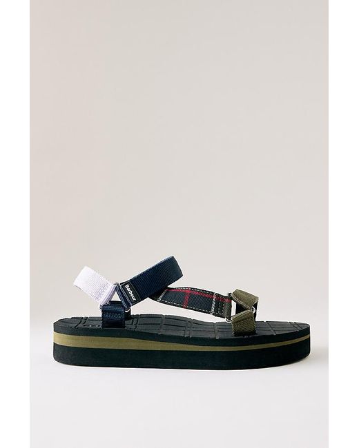 Barbour Black Mila Platform Sandals