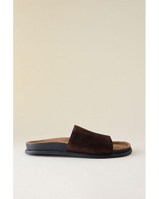 Vagabond Brown Vagabond Effie Suede Slide Sandals