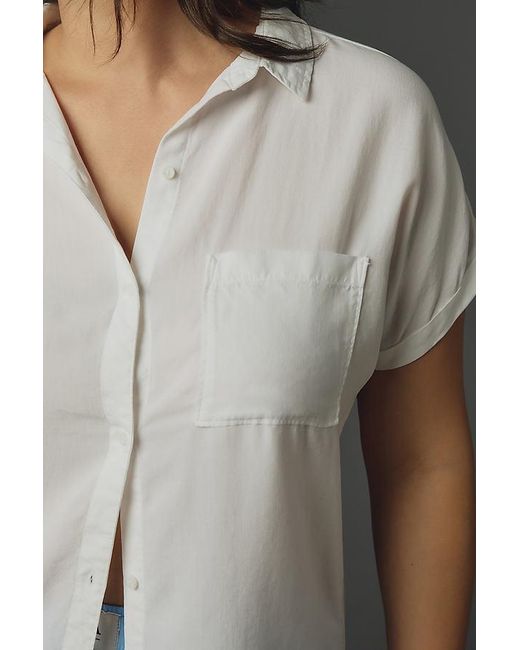 Cloth & Stone Gray Breezy Buttondown Blouse
