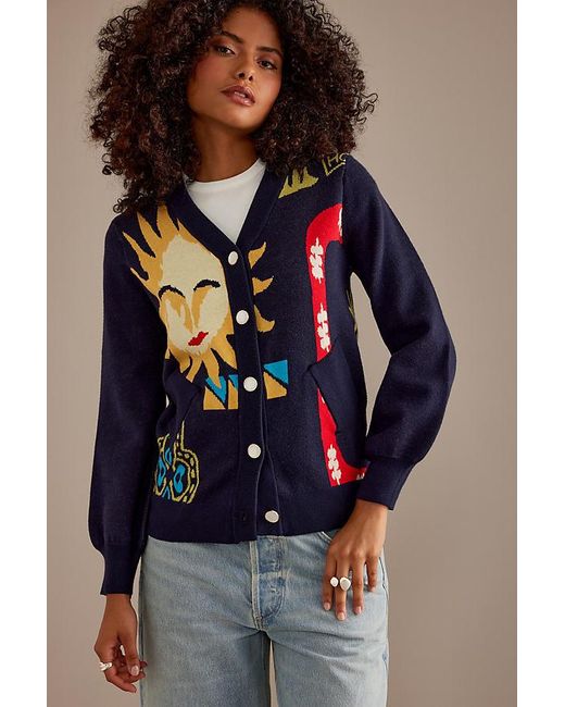 Never Fully Dressed Blue Sundazed Cardigan